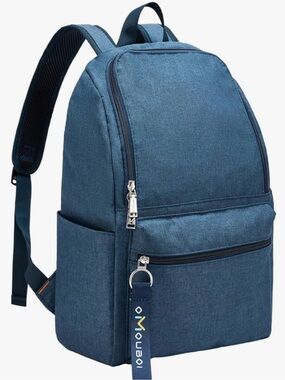 Classic Dark Gray Women's Backpack with Branded Key Tag